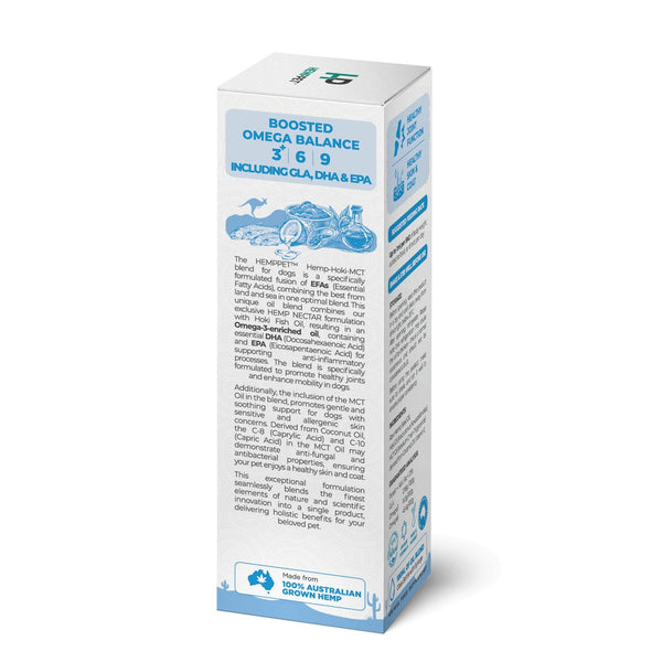 HempPet Mobility Suppliment Hoki Fish & Nectar & MCT Oil for Dogs 100ml
