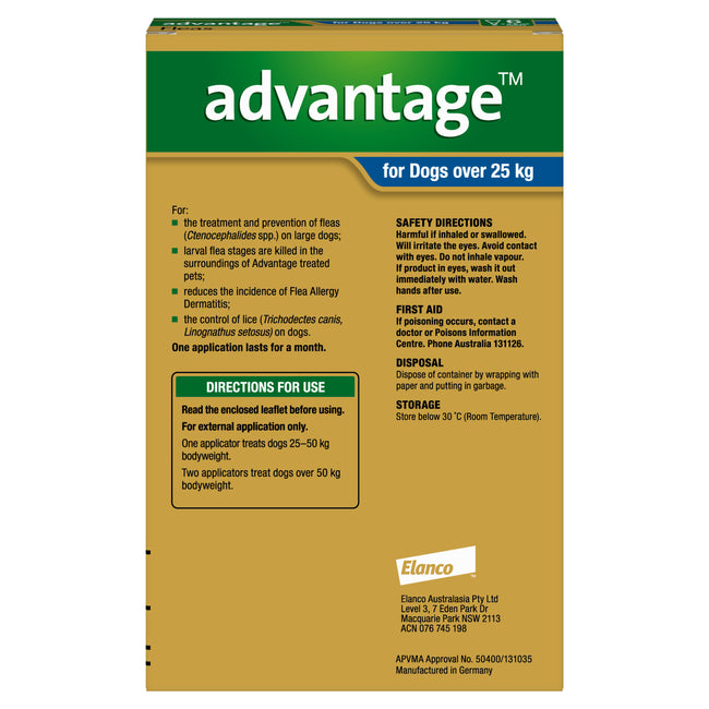 Advantage Extra Large Dog Over 25kg