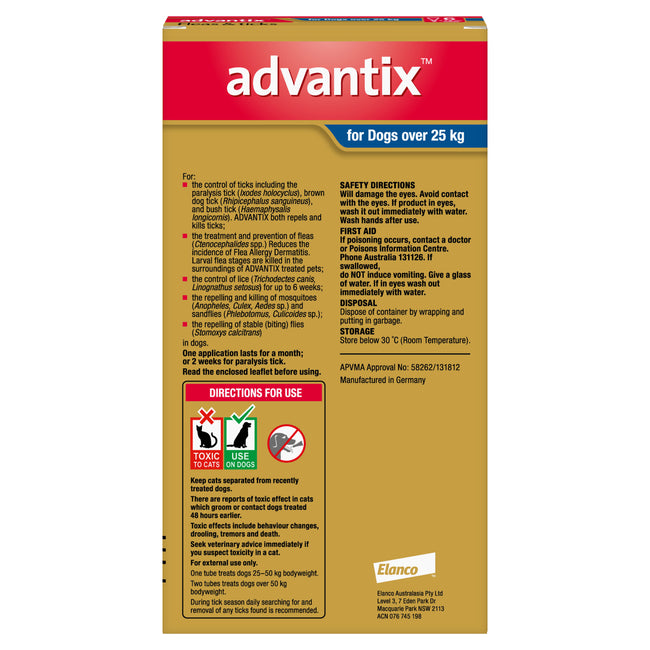 Advantix Extra Large Dog over 25kg