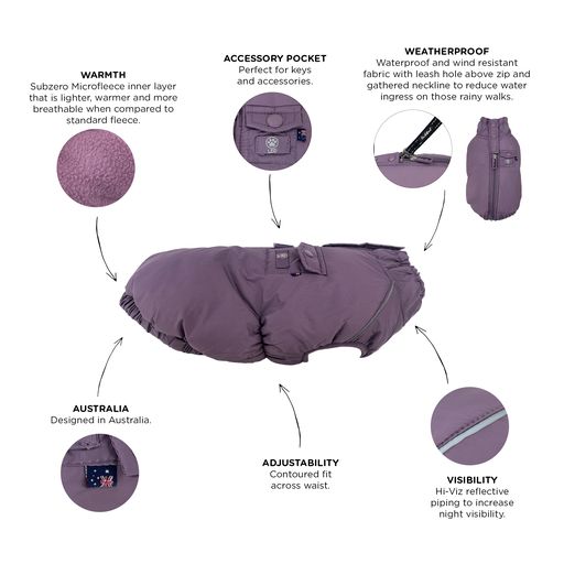 Huskimo Coat Cardrona Grape
