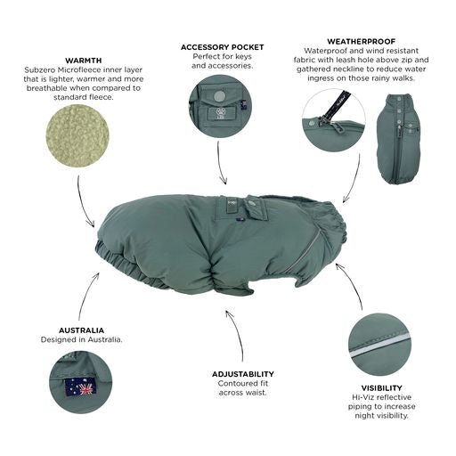 Huskimo Coat Cardrona Moss
