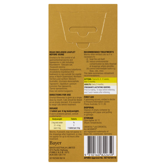 Drontal Cat Allwormer 4kg