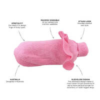 Huskimo Jumper Frill Knit Bubblegum