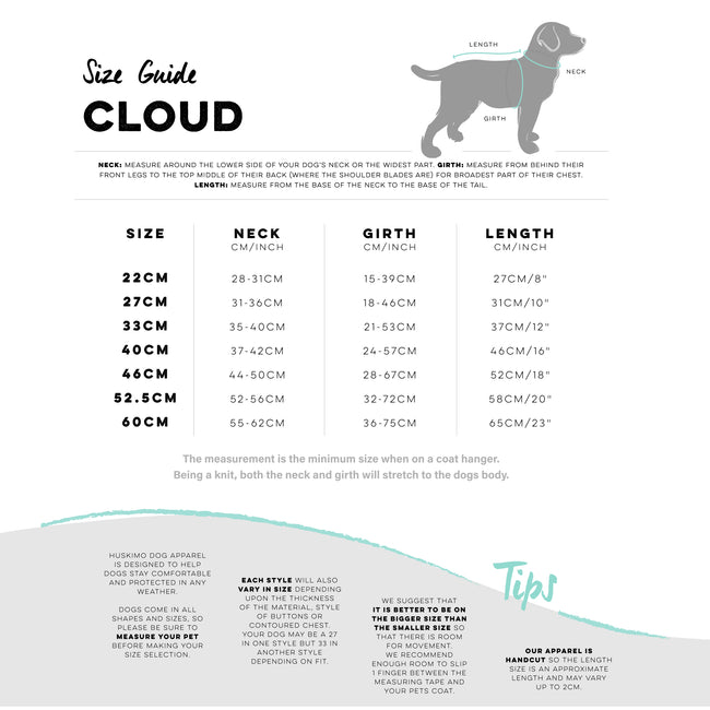 Huskimo Jumper Clouds Baby Blue