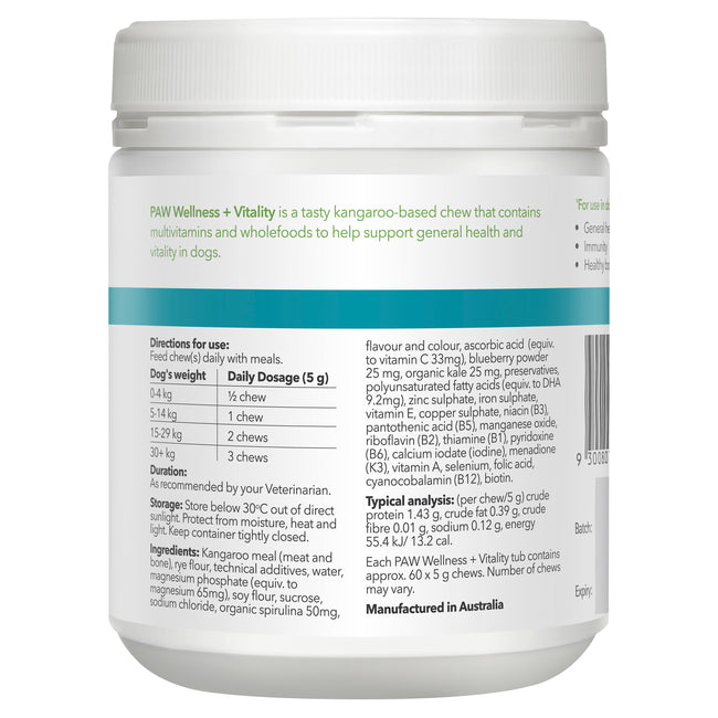 PAW Wellness & Vitality Chews
