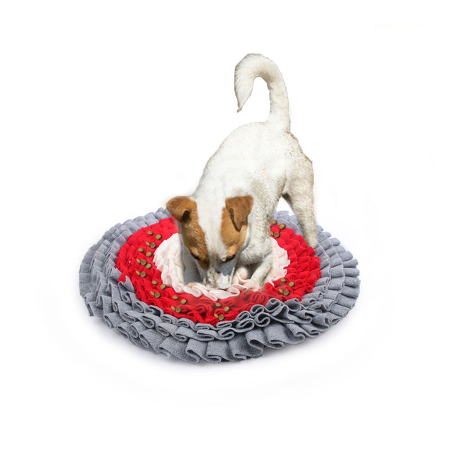 Snuffle Mat - Play & Treat Round Fluffy Mat