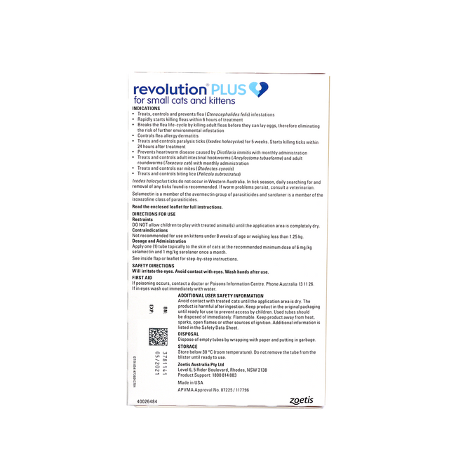 Revolution Plus Kitten And Small Cat 1.25-2.5kg