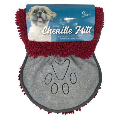 Chenille Drying Mitt