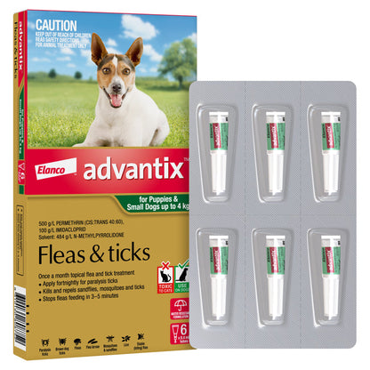 Advantix Small Dog up to 4kg