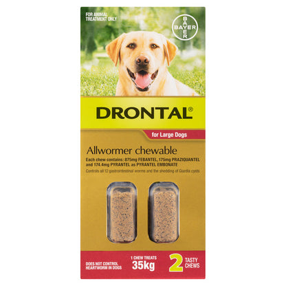 Drontal Allwormer Chewable Large Dog