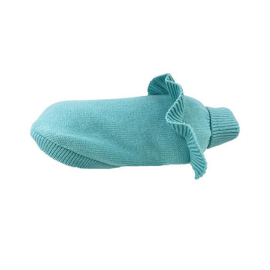 Huskimo Jumper Frill Knit Tiffany Blue