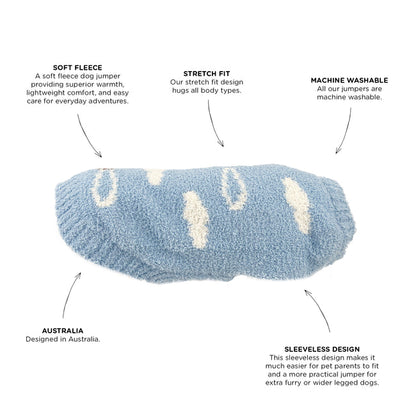 Huskimo Jumper Clouds Baby Blue