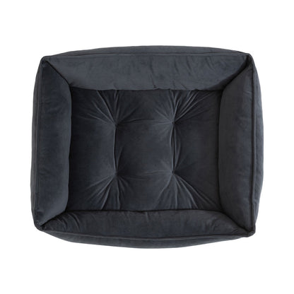Velvet Square Bolster Bed