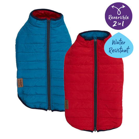 Kazoo Reversible Puffer - Red & Blue