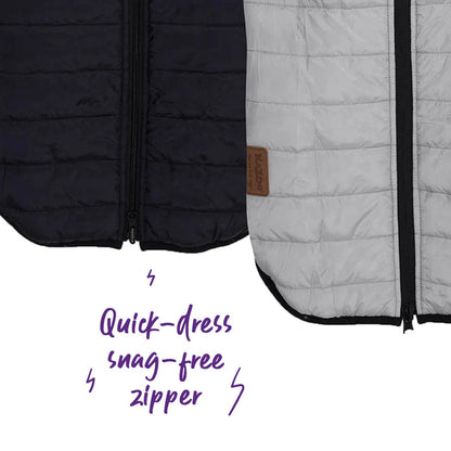 Kazoo Reversible Puffer - Black & Silver