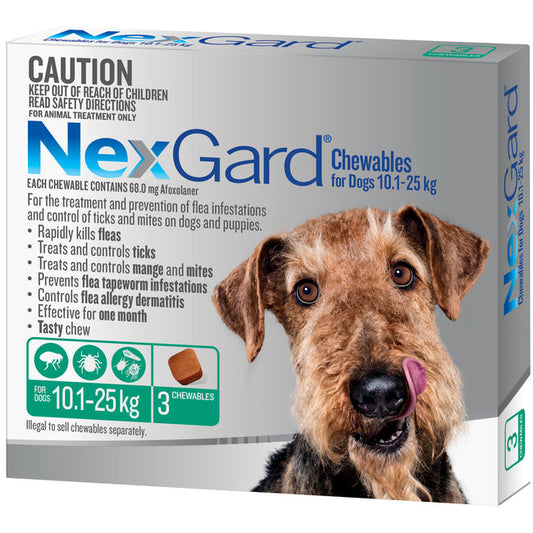 Nexgard Medium Dog 10.1-25kg