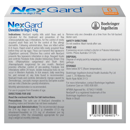 Nexgard Small Dog 4.1-10kg