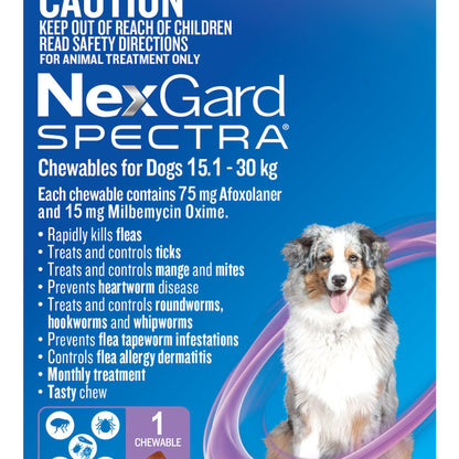 Nexgard Spectra Large Dog 15.1-30kg