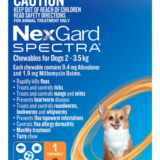 Nexgard Spectra Very Small Dog 2-3.5kg