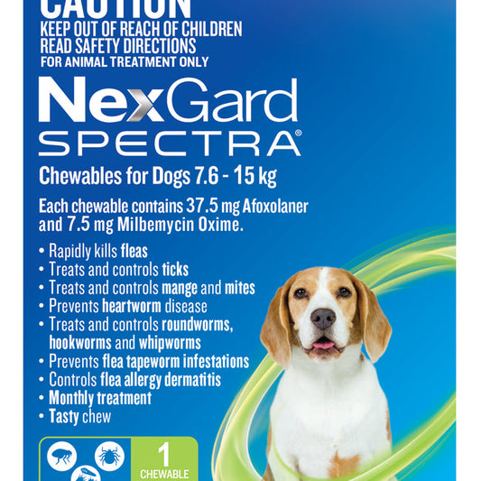 Nexgard Spectra Medium Dog 7.6- 15kg