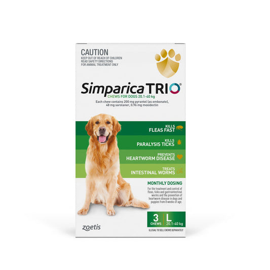 Simparica Trio Large Dog 20.1-40kg