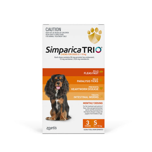 Simparica Trio Small Dog 5.1-10kg